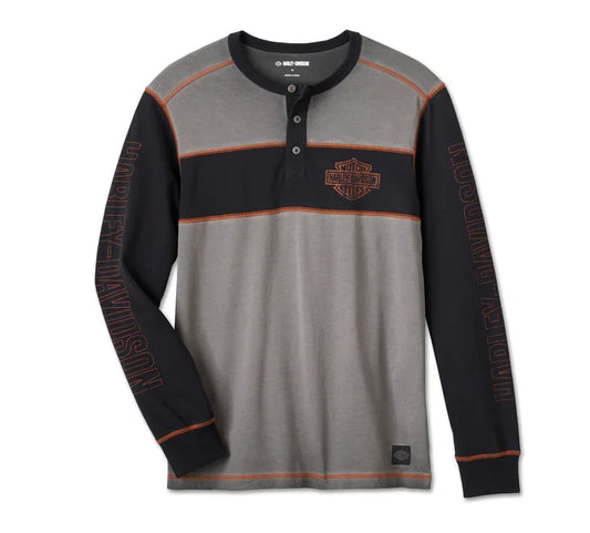 Harley-Davidson® Men's Iron Bar Henley - 99175-24VM