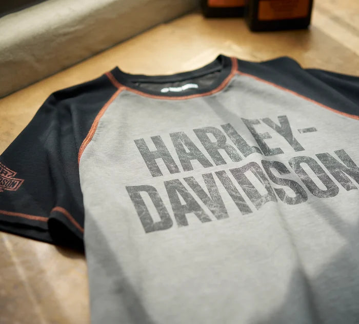 Harley-Davidson® Men's Iron Bar Raglan Tee - 99187-24VM