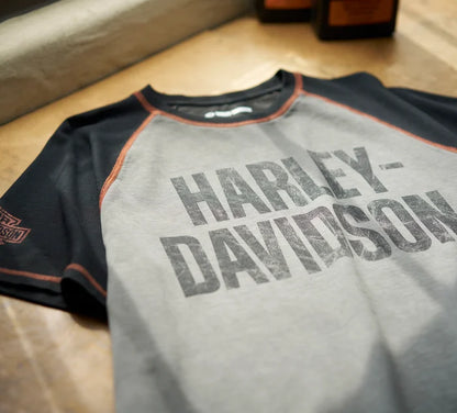 Harley-Davidson® Men's Iron Bar Raglan Tee - 99187-24VM