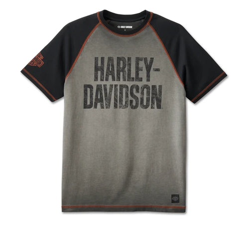 Harley-Davidson® Men's Iron Bar Raglan Tee - 99187-24VM