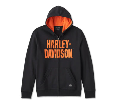Harley-Davidson® Men's Bar Font Zip-Up Hoodie - 99191-24VM