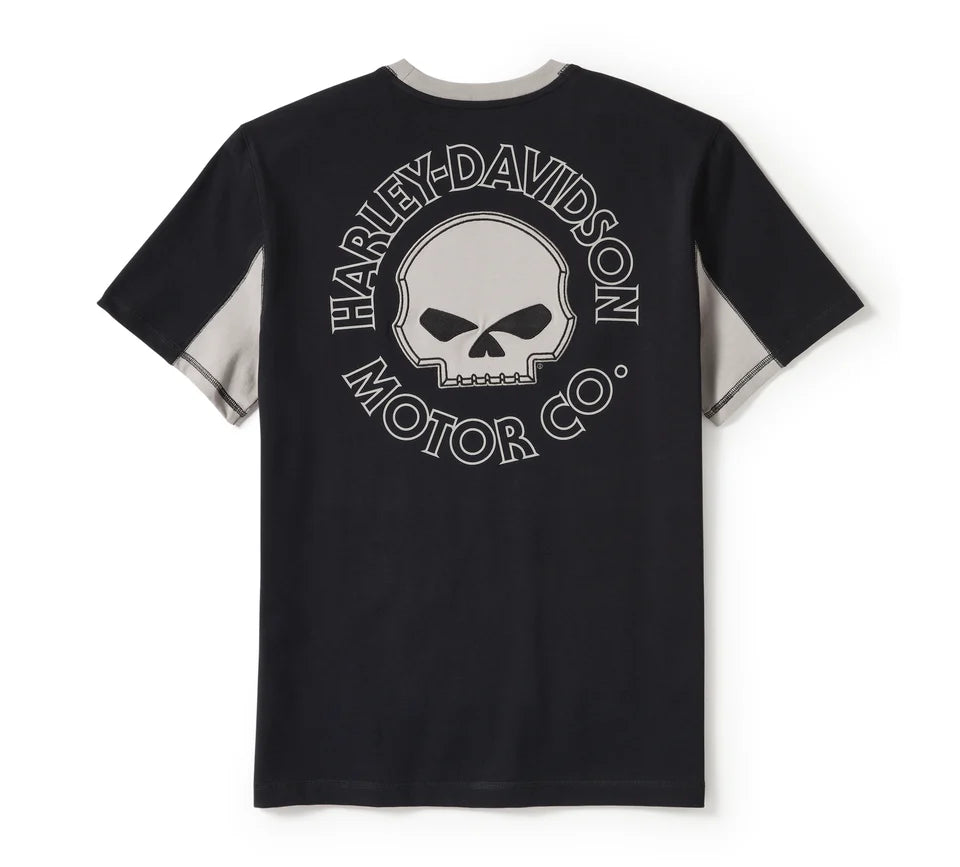 Harley-Davidson® Willie G Skull Colorblock Short Sleeve Tee