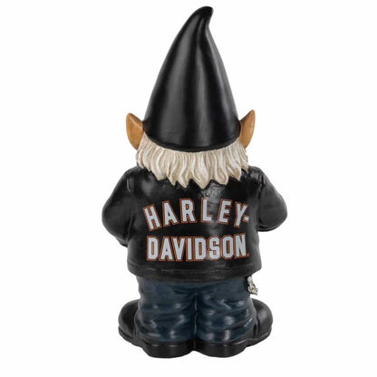 Harley-Davidson® Bar & Shield Sculpted Biker Garden Gnome