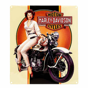 Harley-Davidson® Dreaming Babe Tin Sign
