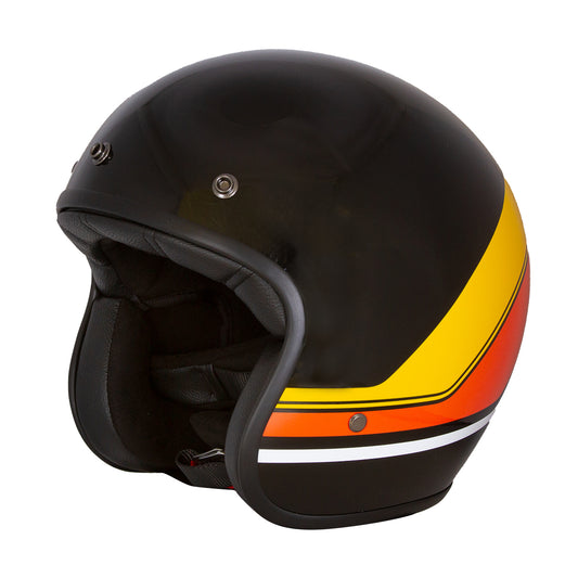 Merlin Blackbird Jet Helmet - Aether Stripe