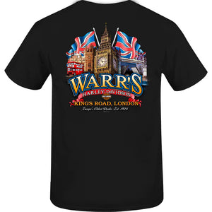 Warr's H-D® Men's 80s Chrome and Big Ben London Tee