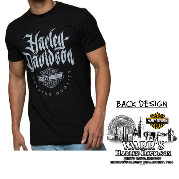 Warr's H-D® Men's Blackletter and London at Night Tee