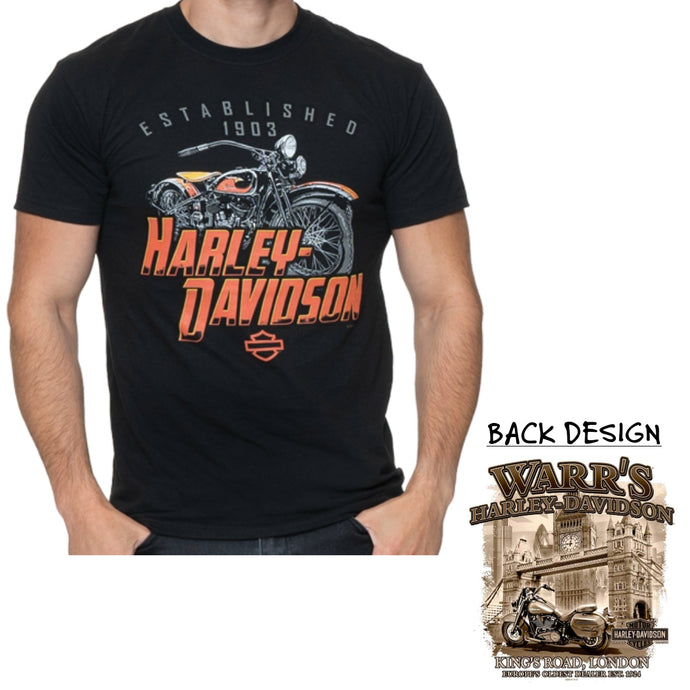 Warr's H-D® Men's Fateful and London Sepia Tee