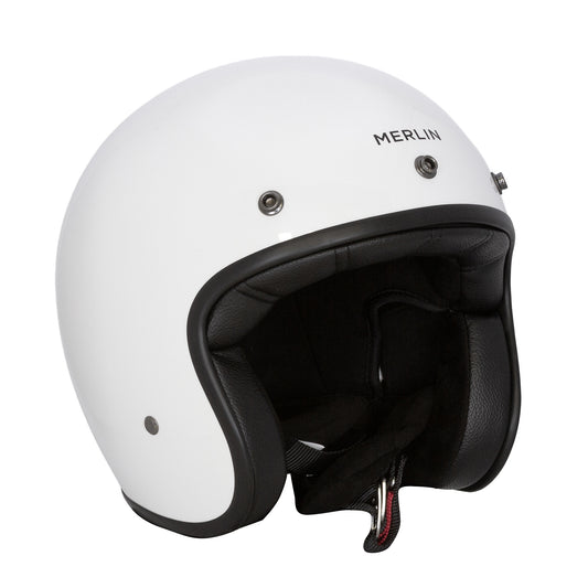 Merlin Blackbird Jet Helmet - Gloss White