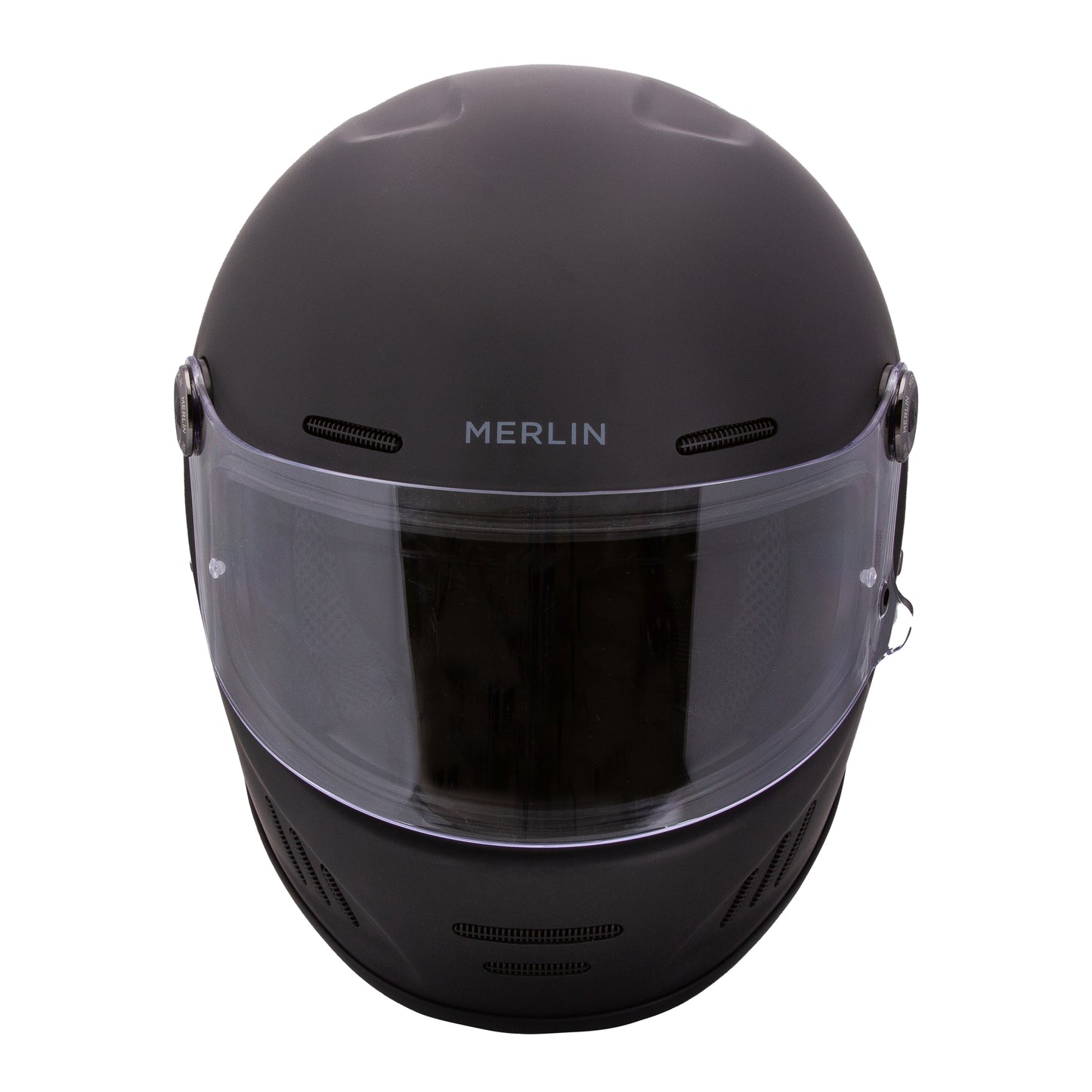 Merlin Revival Vintage Full Face Helmet - Matt Black