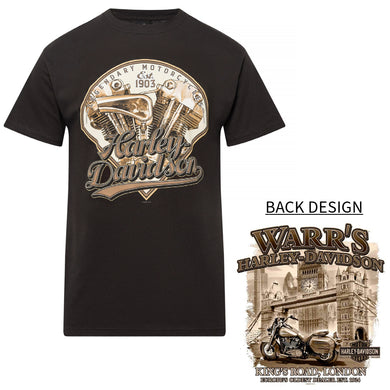 Warr's H-D® Men's Double Header and London Sepia Tee