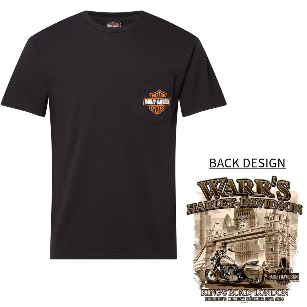 Warr's H-D® Men's B&S Pocket and London Sepia Tee