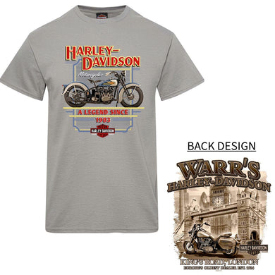 Warr's H-D® Men's Classic and London Sepia Tee