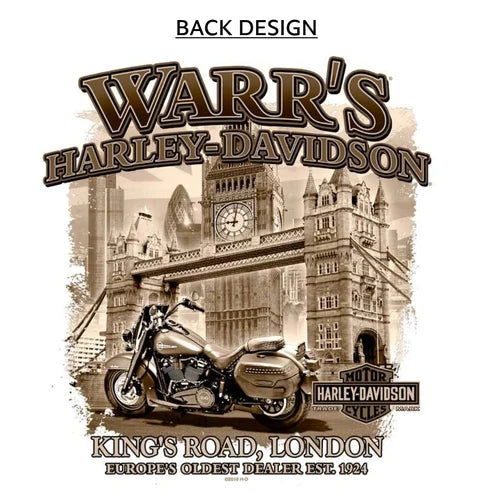 Warr's H-D® Men's Piston and London Sepia Tee