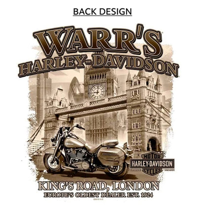 Warr's H-D® Men's Piston and London Sepia Tee