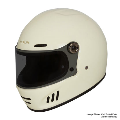 Merlin Revival Vintage Full Face Helmet - Vintage White