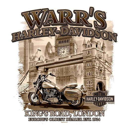 Warr's H-D® Men's Tribute and London Sepia Tee