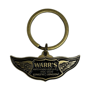 Warr's 100th Anniversary Key Ring Gold