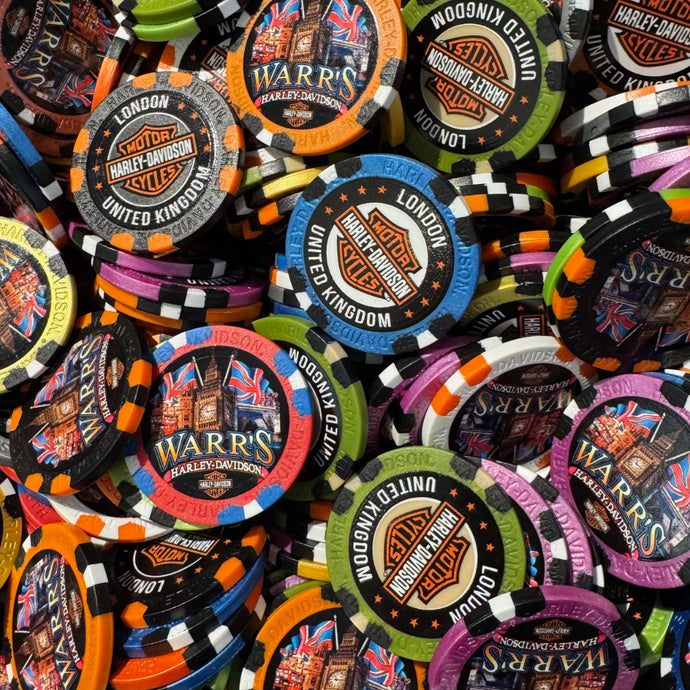 Warr's Harley-Davidson Deluxe Poker Chips