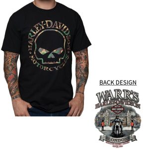 Warr's H-D® Men's WG Camo and Road into London Tee