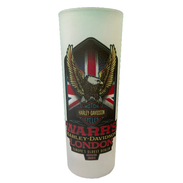 Warr's H-D® Eagle Frosted London Tall Shot Glass
