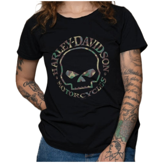Warr's H-D® Women's WG Camo and London at Big Ben Tee