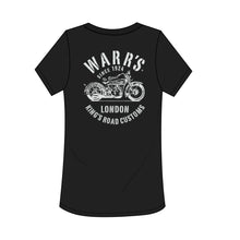 Warr's H-D® Women's King's Road Customs V Neck T-shirt - Black
