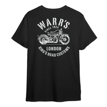 Warr's H-D® Men's Reverse King's Road Customs T-shirt - Black