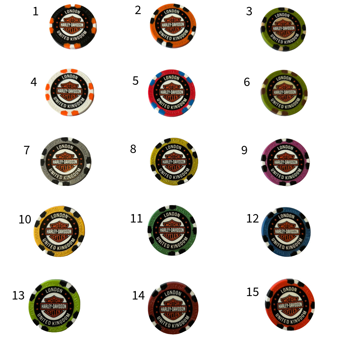 Warr's Harley-Davidson Deluxe Poker Chips