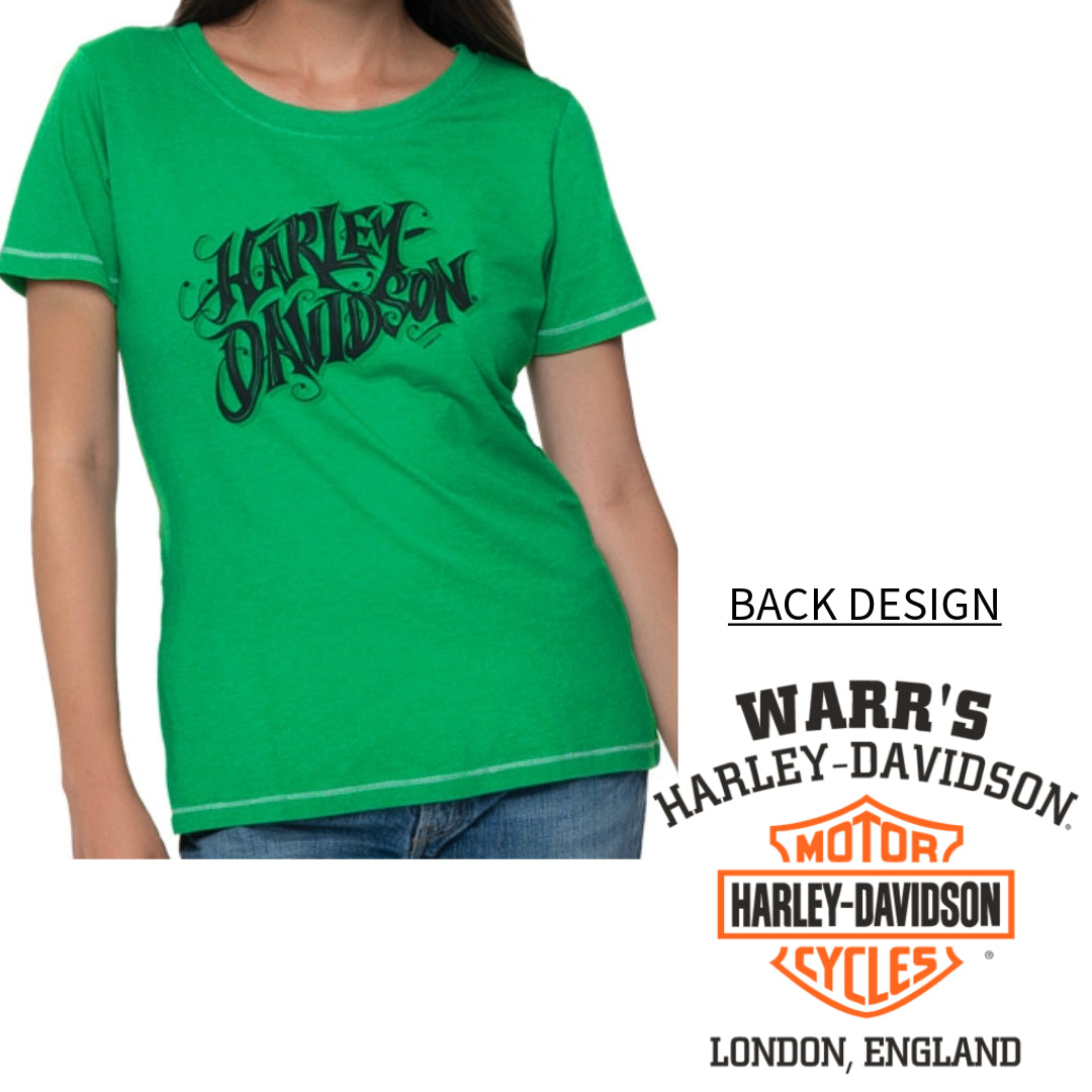 Warr's H-D® Women's Filigree and London at Big Ben Tee