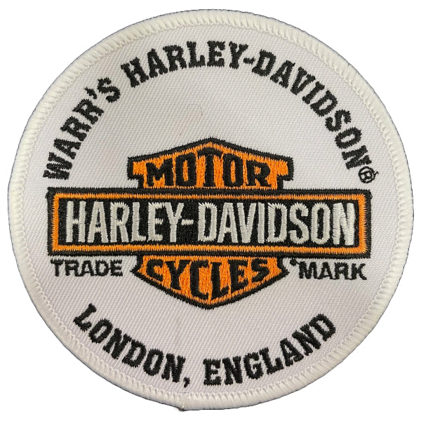 Warr's H-D® B& S London Patch - White