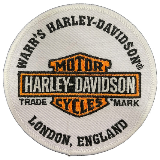 Warr's H-D® B& S London Patch - White