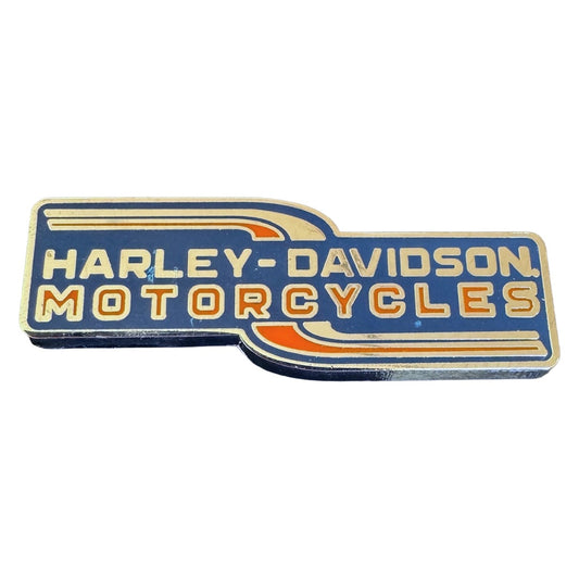 Warr's H-D® Motorcycles Navy & Orange Pin
