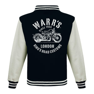 Warr's H-D® Men's King's Road Customs Varsity Jacket - Black