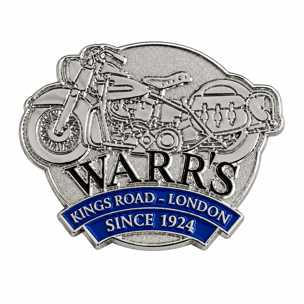 Warr's H-D® Kings Road Silver Bike Pin