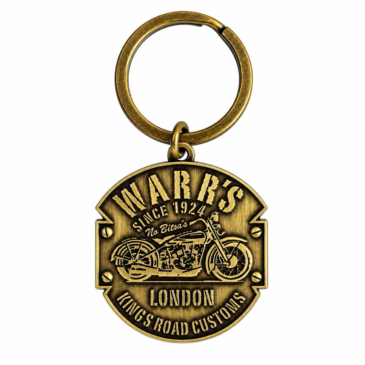 Warr's H-D® Kings Road Customs Bronze Key Ring