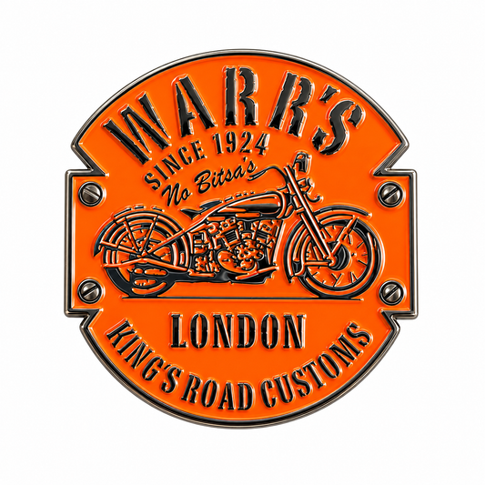 Warr's H-D® Kings Road Customs Orange Pin