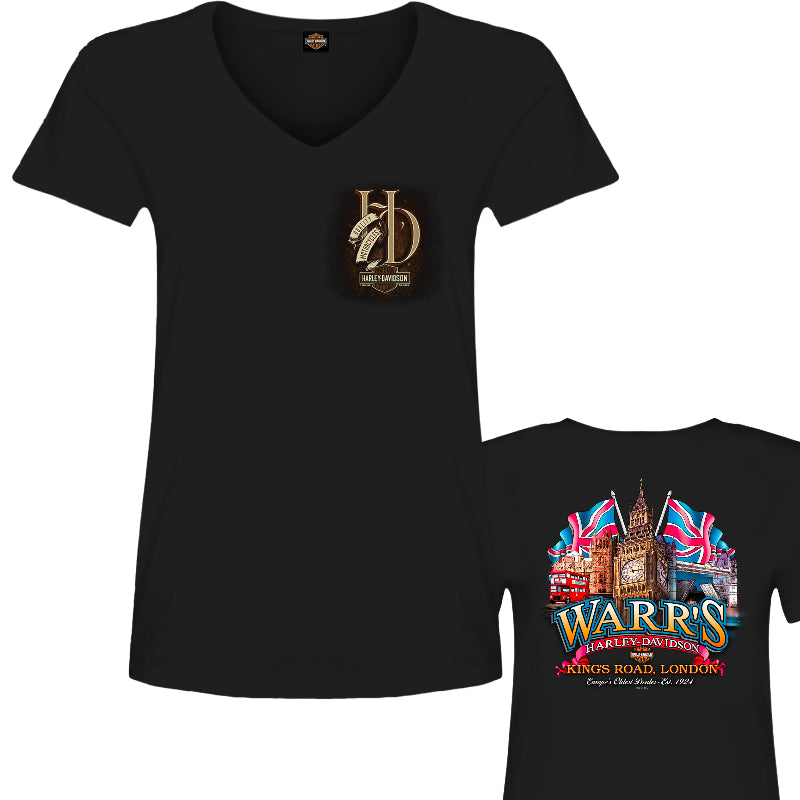 Warr's H-D® Women's Down H-D Banner and Big Ben Tee