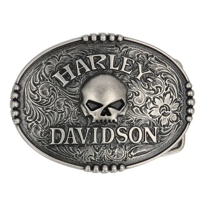 Harley-Davidson® Raised Willie G Skull Logo Buckle - MAU019/08