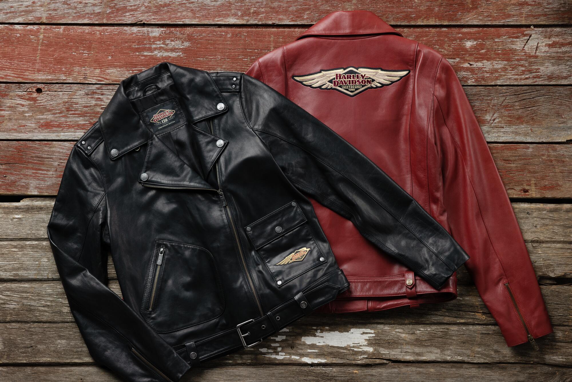 Harley-Davidson® Men's 120th Anniversary Cycle Champ Leather Biker