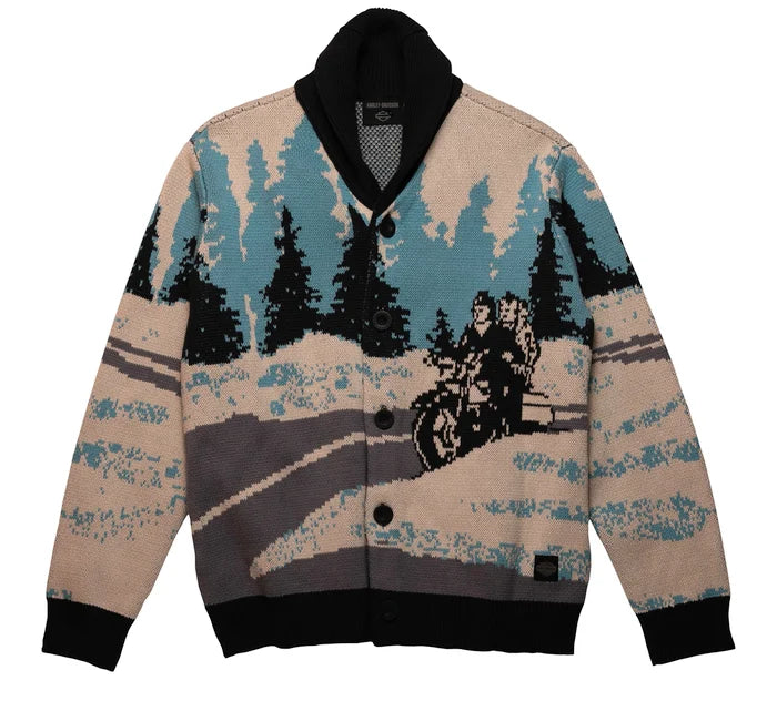 Harley davidson top sweater mens