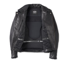 Harley-Davidson® Men's 120th Anniversary Cycle Champ Leather Biker Jacket - 97023-23EM