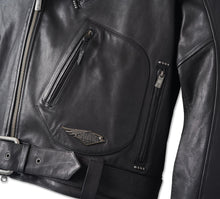 Harley-Davidson® Men's 120th Anniversary Cycle Champ Leather Biker Jacket - 97023-23EM