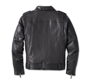 Harley-Davidson® Men's 120th Anniversary Cycle Champ Leather Biker Jacket - 97023-23EM