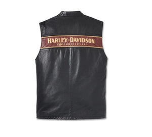 Harley-Davidson® Men's 120th Anniversary Leather Vest - 97036-23VM