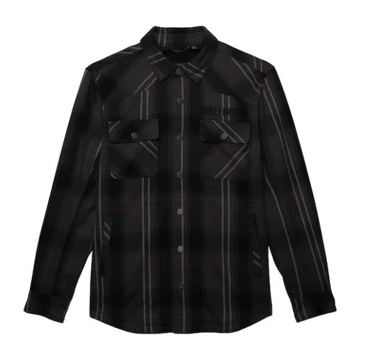 Harley-Davidson® Men’s Operative Riding Shirt Jacket Grey Heather- 97151-22Em