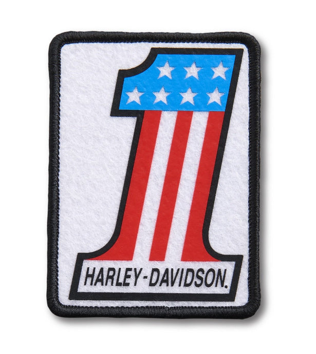 Harley-Davidson® #1 Logo Iron-On Patch - Small