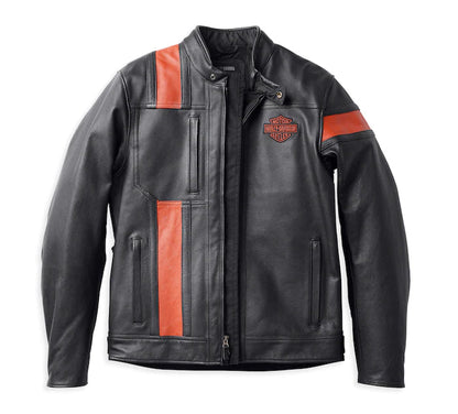 Harley-Davidson® Men's Hwy-100 Waterproof Leather Jacket Black - 98000-22EM