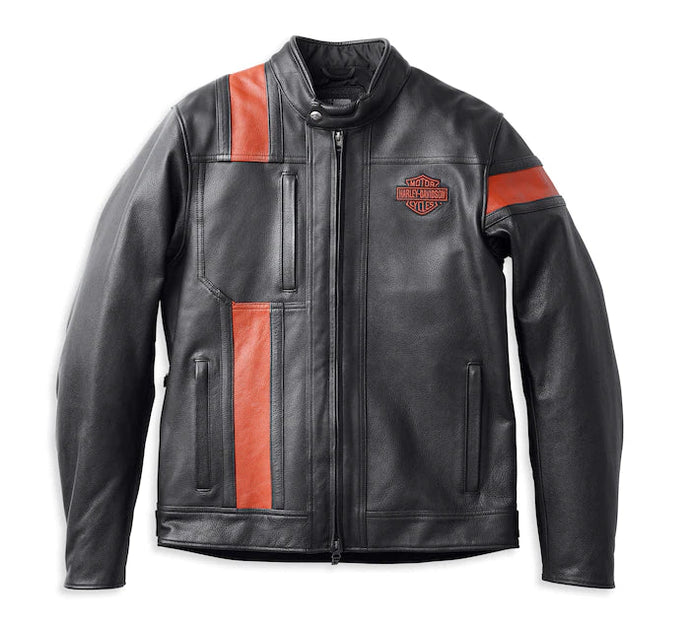 Harley-Davidson® Men's Hwy-100 Waterproof Leather Jacket Black - 98000-22EM