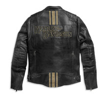 Harley-Davidson® Men's H-D™ Triple Vent Passing Link II Leather Jacket - 98005-21EM
